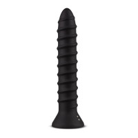 ET814BLK Вибратор анальный с рельефом, L, Screwed черный