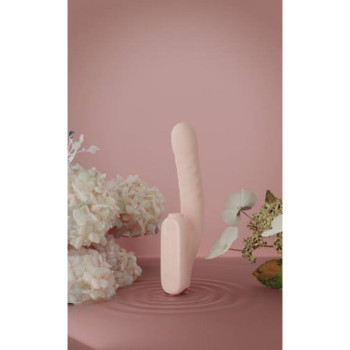 Бесконтактный вибратор-стимулятор c фрикциями Qingnan No.7 Thrusting with Suction Flesh Pink