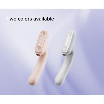 Бесконтактный вибратор-стимулятор c фрикциями Qingnan No.7 Thrusting with Suction Flesh Pink
