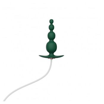 Анальний плаг з вібрацією Qingnan No.8 Mini Vibrating Anal Beads Green