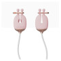 Зажимы для сосков с вибрацией Qingnan No.2 Vibrating Nipple Clamps Pink