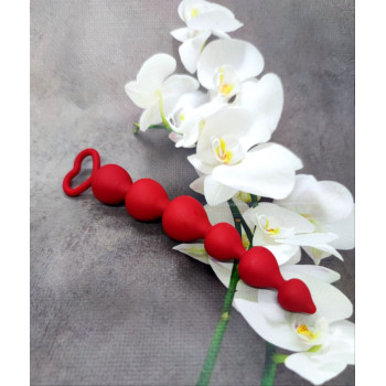 Анальний ланцюжок Loveshop RED 15.5 см