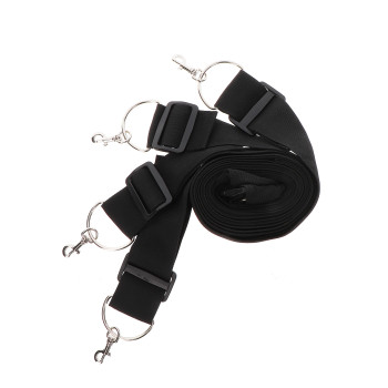 Фіксатори на ліжко з карабінами. чорні Bed Restraints Taboom