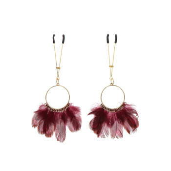 Затискачі на соски Tweezers With Feathers