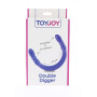 Фаллоимитатор двойной, нереалистичный TOY JOY фиолетовый, 45 х 3 см