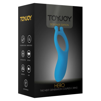 Ерекційне кільце з вібрацією Toy Joy синє, 11 х 5.5 см