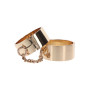 Наручники золотистые металлические Slave Wrist Cuffs TABOOM