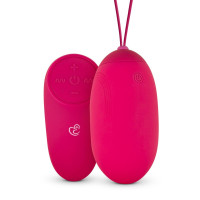 Віброяйце XL Easytoys, з дистанційним пультом, силіконове, рожеве, 8 х 3.8 см