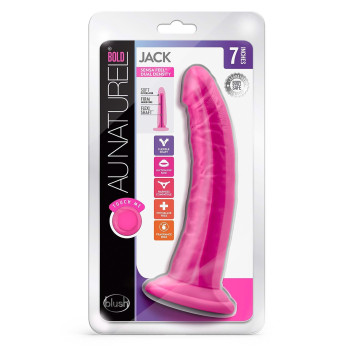 Фаллоимитатор реалистичный на присоске Blush Au Naturel Bold Jack розовый, 19 х 3.8 см