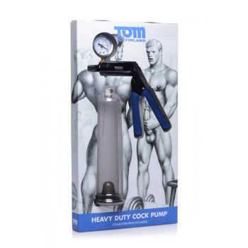 Вакуумна помпа для чоловіків механічна Tom of Finland прозора, 24 х 5.7 см