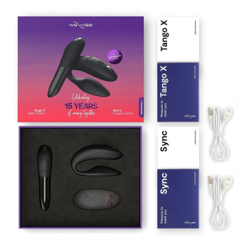 Набор секс-игрушек вибратор для пар Sync 2 и вибропуля Tango X We-Vibe Limited Anniversary Edition