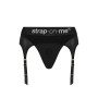 Трусики для страпону, XXL, з підв'язками для панчох Strap-On-Me чорні