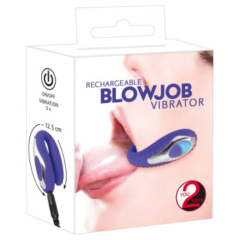 Міні-вібратор для орального сексу Blow Job Vibe, синій
