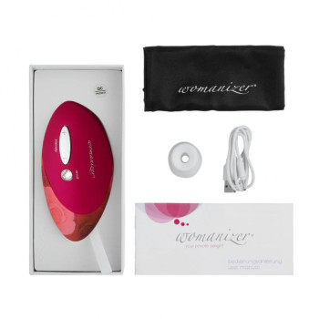 Кліторальний стимулятор Womanizer червоно-рожевий W-500 Red/Rose