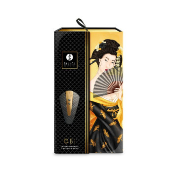 Вібратор для клітора Shunga Obi чорний, 11.5 см x 7 см