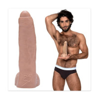 Фалоімітатор з мошонкою та закритою головкою реалістичний Fleshjack Boys-Diego Sans Dildo, тілесний