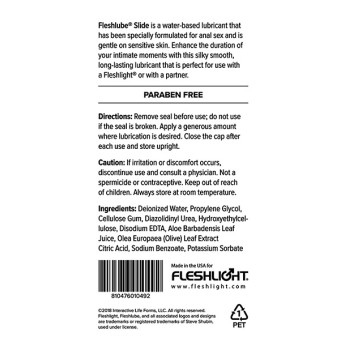 Анальний лубрикант на водній основі Fleshlube Slide, 118 ml