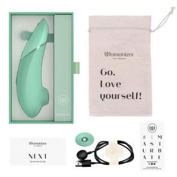 Бесконтактный вакуумный клиторальный стимулятор Womanizer Next Sage, зеленый