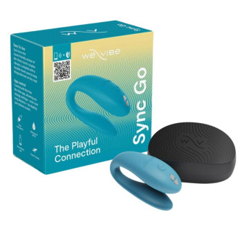 Смарт-вибратор для пар We-Vibe Sync Go Бирюзовый, голубой