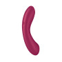 Вакуумный вибратор с тройной стимуляцией Satisfyer Curvy Trinity 1, бордовый