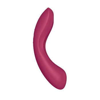 Вакуумный вибратор с тройной стимуляцией Satisfyer Curvy Trinity 1, бордовый