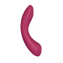 Вакуумный вибратор с тройной стимуляцией Satisfyer Curvy Trinity 1, бордовый