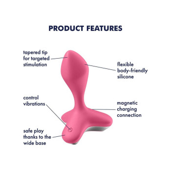 Анальна пробка з вібрацією у футуристичному дизайні Satisfyer Game Changer, рожевий