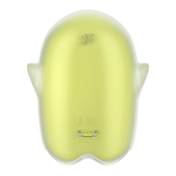 Вакуумный клиторальный вибратор с флуоресцентной поверхностью Satisfyer Glowing Ghost, желтый