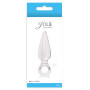 Анальна пробка із стоппером у вигляді кільця NS Novelties Jolie Pleasures Jelly Plug, прозорий, Mini