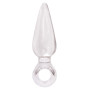 Анальна пробка із стоппером у вигляді кільця NS Novelties Jolie Pleasures Jelly Plug, прозорий, Mini