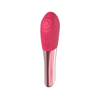 Двостороння віброкуля Chisa Lust Ripple Ardor з пульсуючою головкою, рожевий
