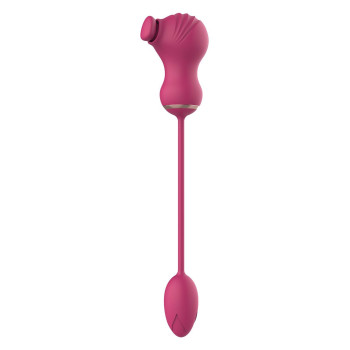 Гибкий двойной стимулятор и вибрационное яйцо Dream Toys Essentials, розовый