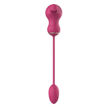 Гибкий двойной стимулятор и вибрационное яйцо Dream Toys Essentials, розовый
