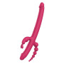 Вібратор із 4 стимулюючими кінцями Dreamtoys Anywhere Pleasure Vibe Essentials, рожевий