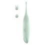 Вибратор для клиторальной стимуляции Dream Toys Glam Pin Point Stimulator, с двумя насадками, мятный