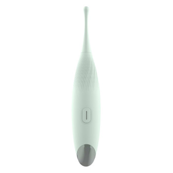Вибратор для клиторальной стимуляции Dream Toys Glam Pin Point Stimulator, с двумя насадками, мятный