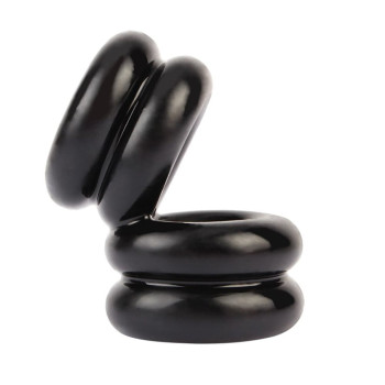 Двойное эрекционное кольцо Chisa Dual Chubby Support Ring, черный
